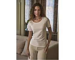 Tee-shirt stretch col rond