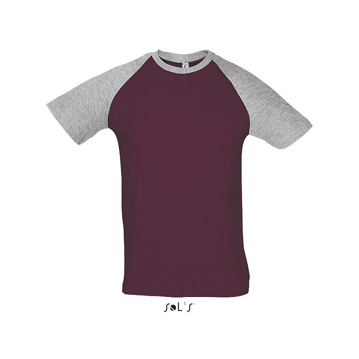  Tee-shirt promotionnel bicolore homme couleur 150 g/m²