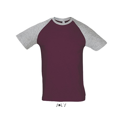 Tee-shirt promotionnel bicolore homme couleur 150 g/m²