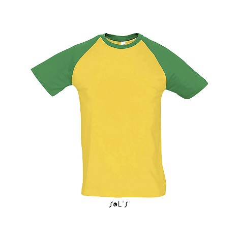 Tee-shirt promotionnel bicolore homme couleur 150 g/m²