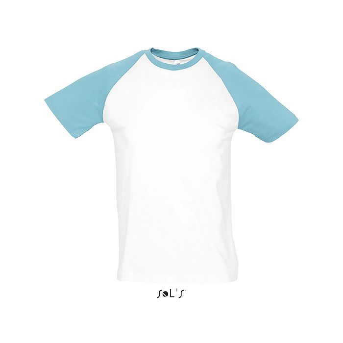  Tee-shirt promotionnel bicolore homme couleur 150 g/m²