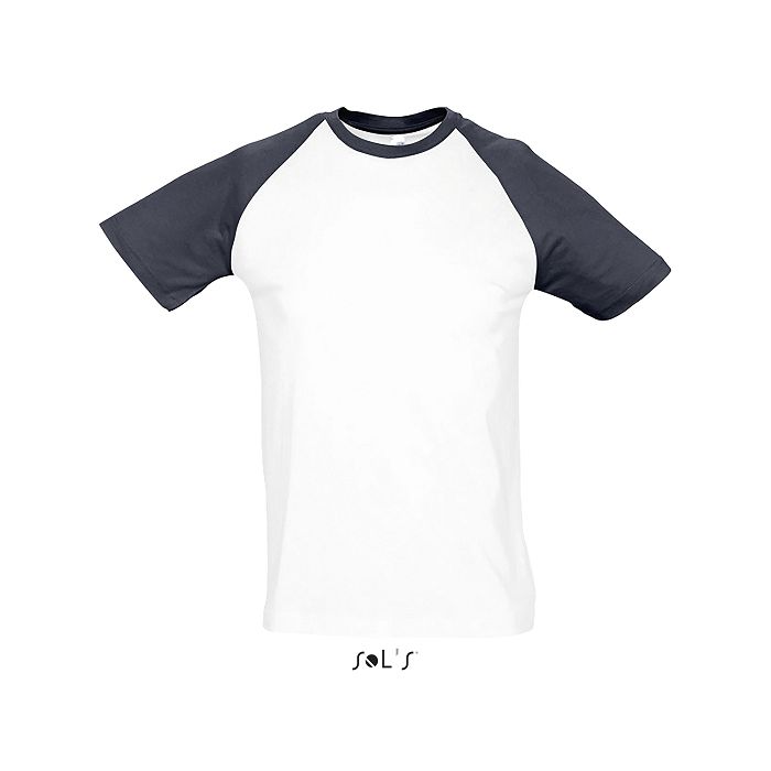  Tee-shirt promotionnel bicolore homme couleur 150 g/m²