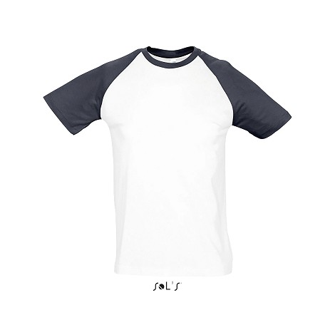 Tee-shirt promotionnel bicolore homme couleur 150 g/m²