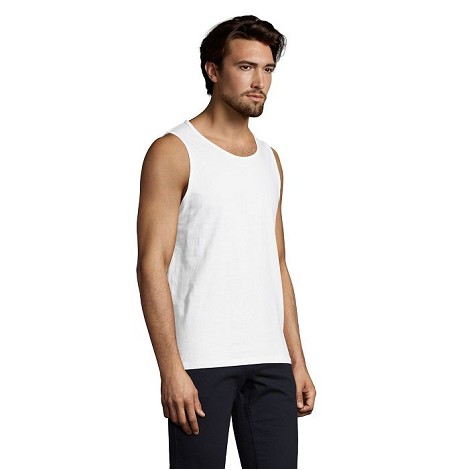 Débardeur blanc homme en coton