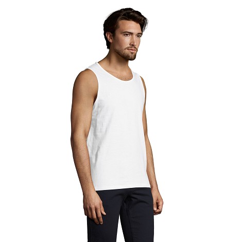 Débardeur blanc homme en coton
