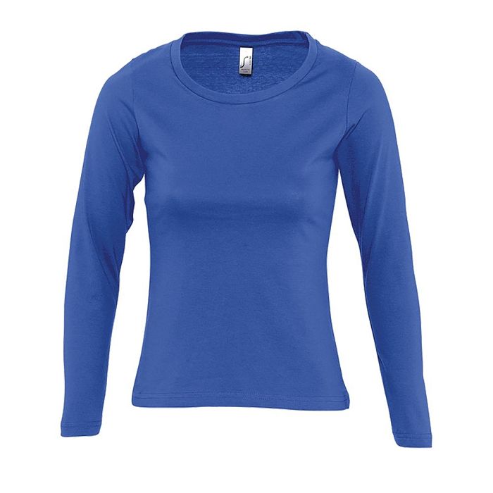  Tee-shirt couleur manches longues femme