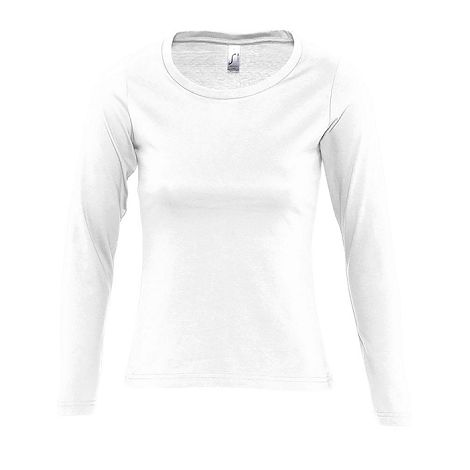  Tee-shirt couleur manches longues femme