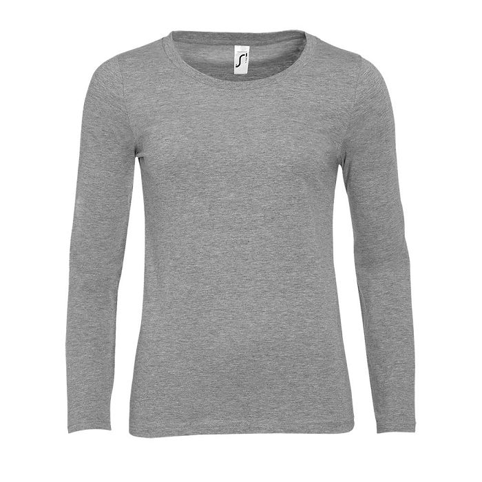  Tee-shirt couleur manches longues femme