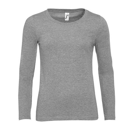  Tee-shirt couleur manches longues femme