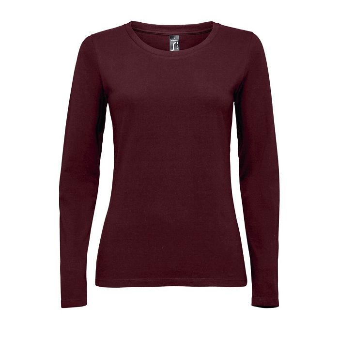  Tee-shirt couleur manches longues femme