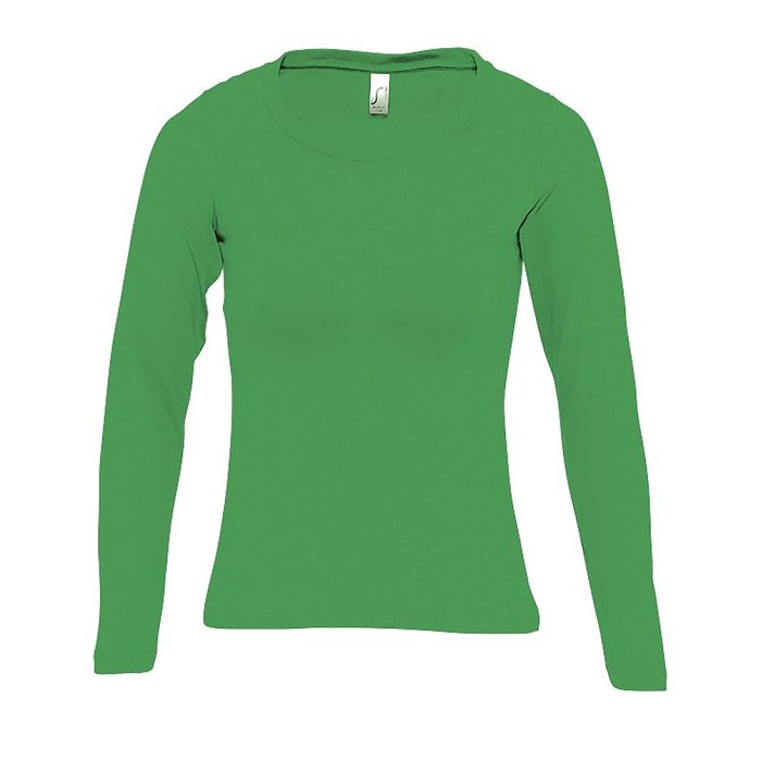  Tee-shirt couleur manches longues femme