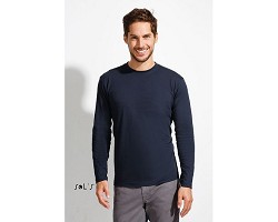 Tee-shirt couleur manches longues homme