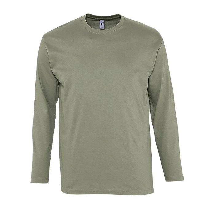  Tee-shirt couleur manches longues homme