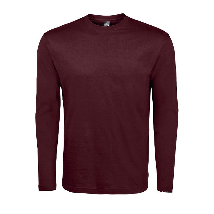  Tee-shirt couleur manches longues homme