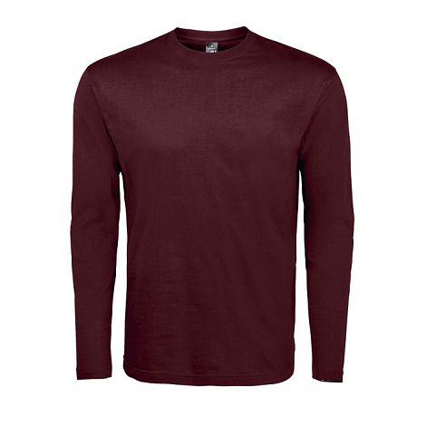  Tee-shirt couleur manches longues homme