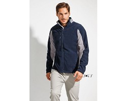 Veste polaire bicolore zippée homme