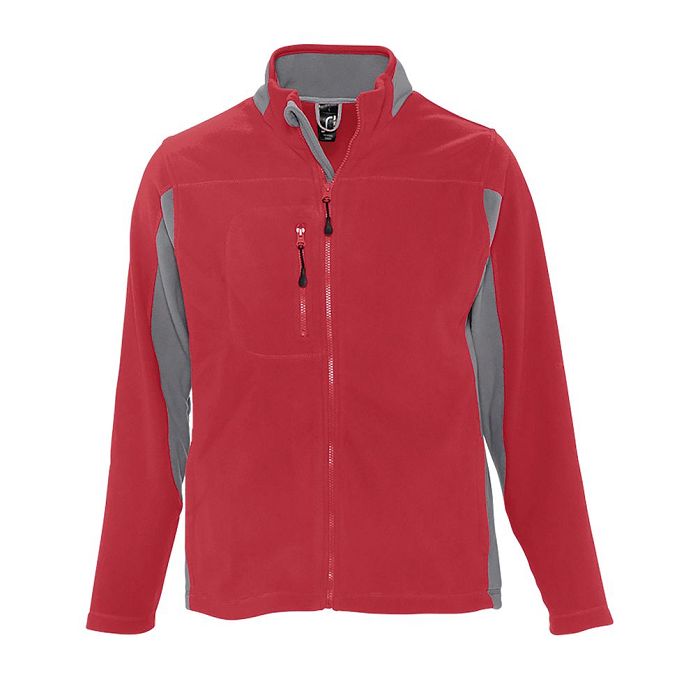  Veste polaire bicolore zippée homme