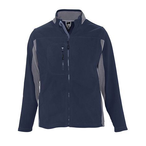  Veste polaire bicolore zippée homme