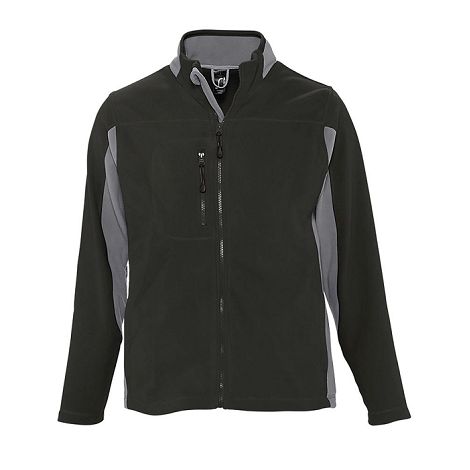 Veste polaire bicolore zippée homme