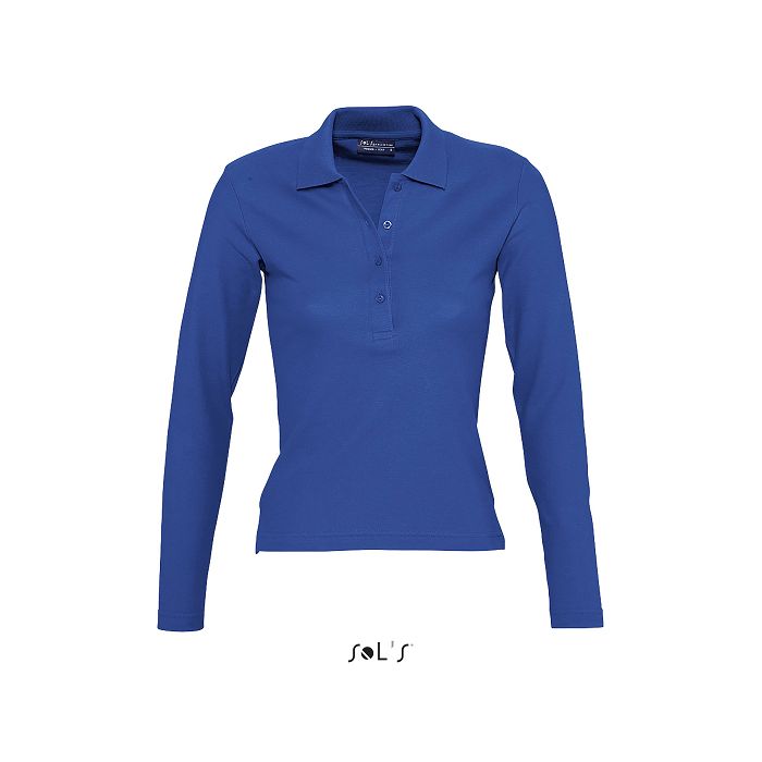  Polo femme manches longues publicitaire couleur