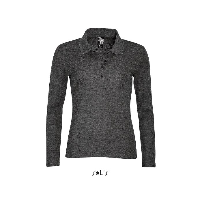  Polo femme manches longues publicitaire couleur