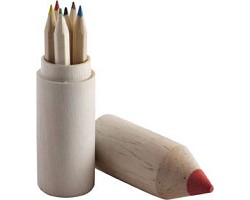 Crayons de couleur en tube