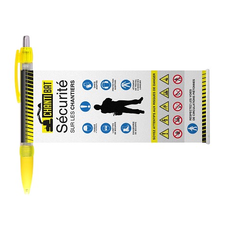 Stylo bannière déroulante