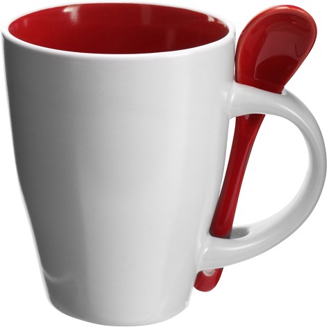 Mug en céramique avec cuillère