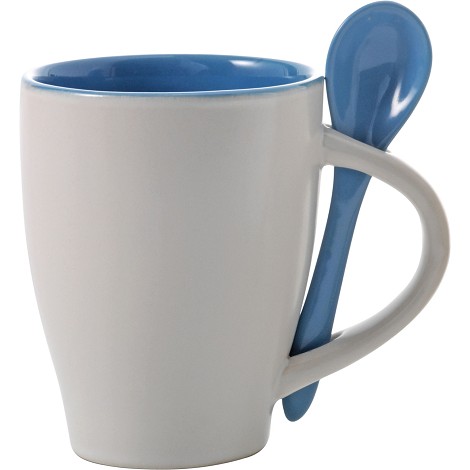 Mug en céramique avec cuillère