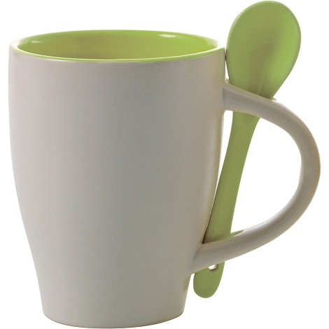 Mug en céramique avec cuillère
