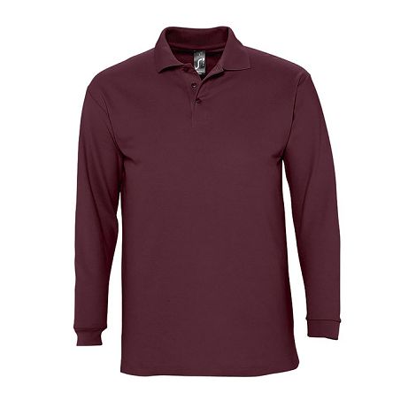  Polo homme manches longues publicitaire couleur