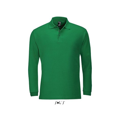Polo homme manches longues publicitaire couleur