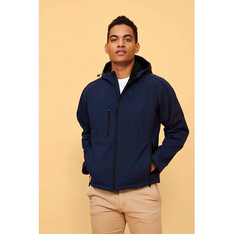 Veste softshell homme à capuche