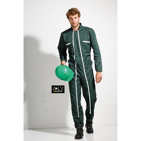 Combinaison de travail double zip unisexe