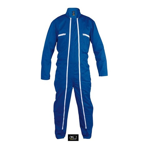 Combinaison de travail double zip unisexe