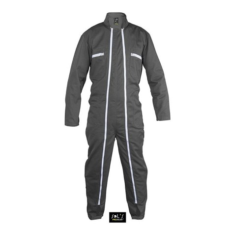 Combinaison de travail double zip unisexe