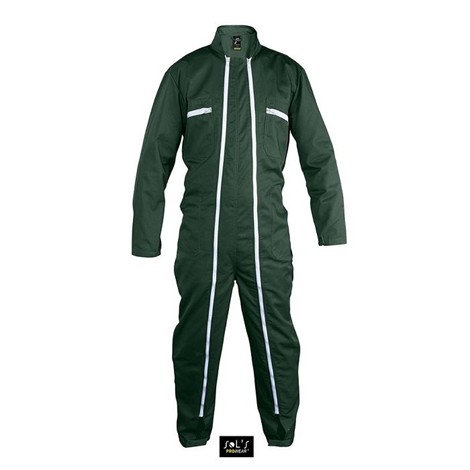 Combinaison de travail double zip unisexe