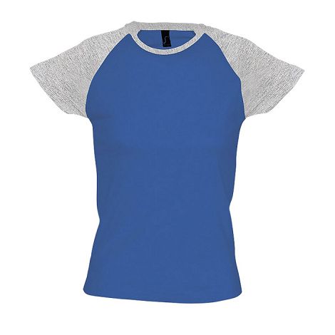 Tee-shirt personnalisable bicolore femme couleur 155 g/m²