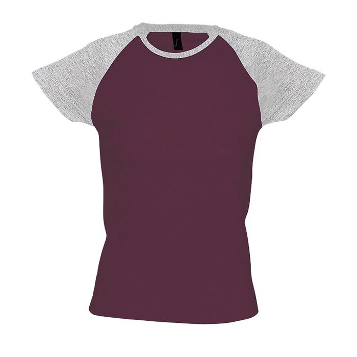  Tee-shirt personnalisable bicolore femme couleur 155 g/m²