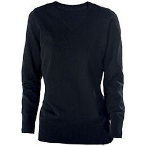 Pull col V femme