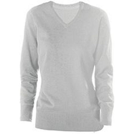 Pull col V femme