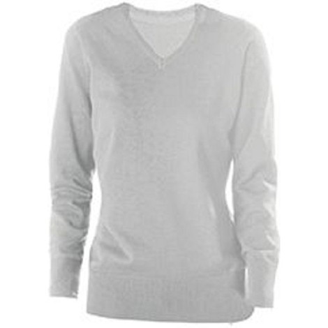 Pull col V femme