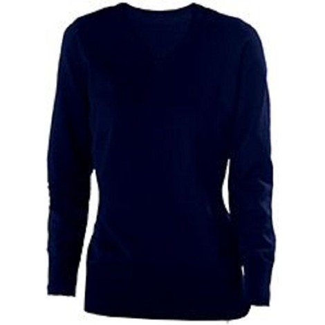 Pull col V femme