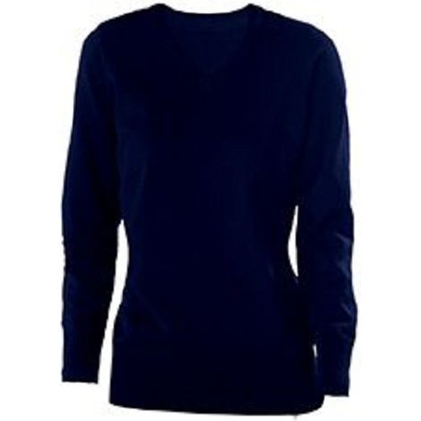 Pull col V femme
