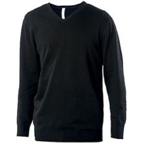 Pull col V homme