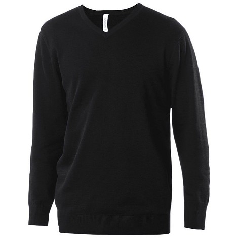 Pull col V homme
