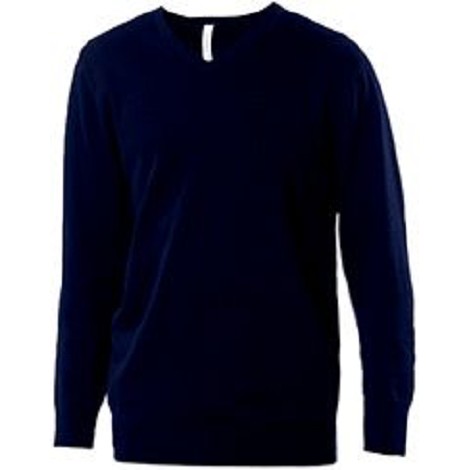 Pull col V homme