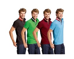 Polo col rayé homme