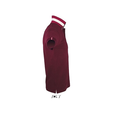 Polo col rayé homme
