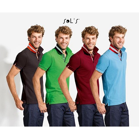 Polo col rayé homme